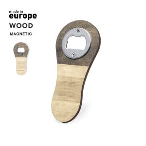 Apribottiglia con magnete con manico in legno personalizzato