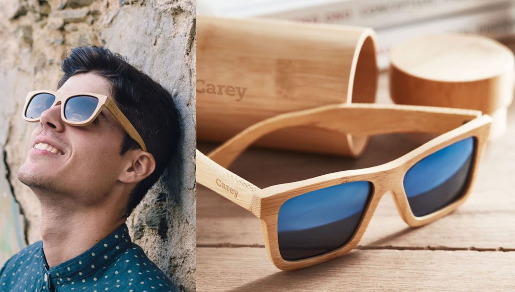 occhiali sole legno personalizzati regalo LOGO