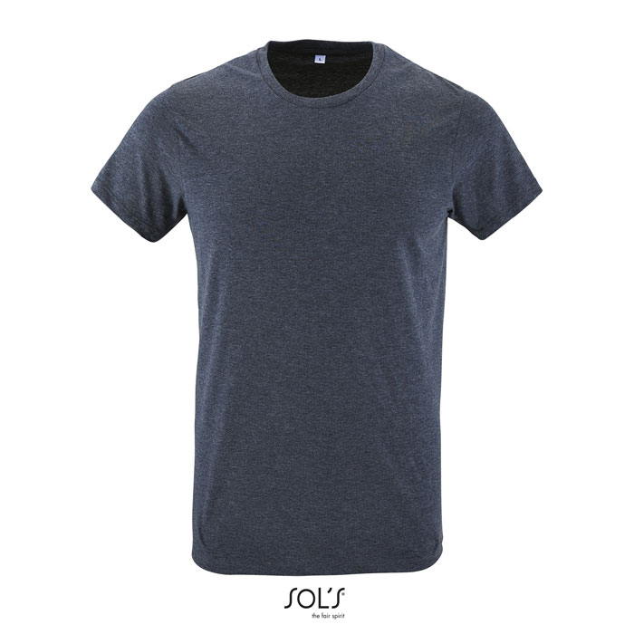 T-shirt uomo ideale come omaggio personalizzato con logo in cotone
