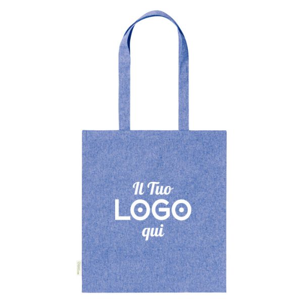 Borsa in cotone riciclato personalizzabile con logo