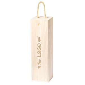Confezione regalo in legno per bottiglia vino personalizzata