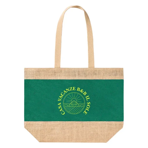 Borsa spiaggia in juta personalizzabile