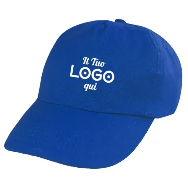 Cappellino baseball 5 pannelli personalizzabile con logo aziendale