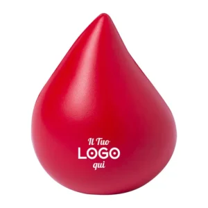 antistress a forma di goccia di sangue personalizzabile