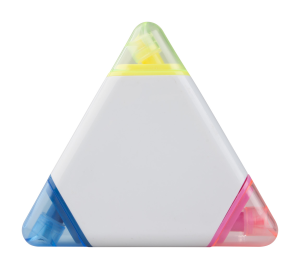 Evidenziatore personalizzabile con logo triangolare a 3 punte