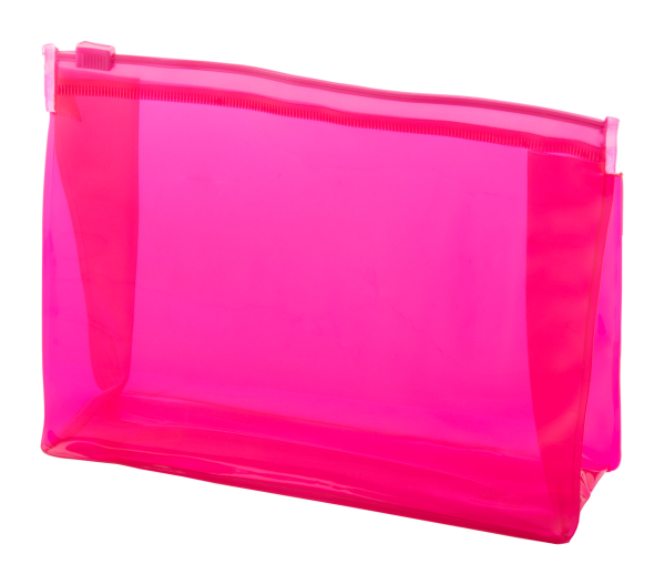 Beauty case trasparente con zip personalizzabile con logo