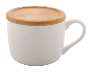 Tazza mug in ceramica e sottobicchiere personalizzata con LOGO
