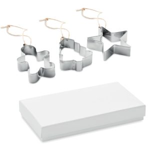 Set di 3 formine per taglia biscotti