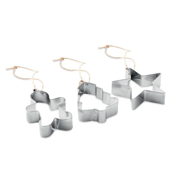 Set di 3 formine per taglia biscotti - immagine 3