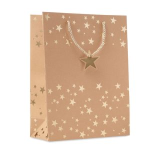 Borsa regalo natalizia personalizzabile con logo aziendale