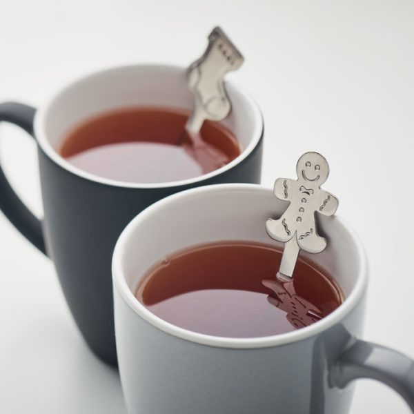 Set di 4 cucchiaini da tè con motivi natalizi personalizzabile con logo - immagine 5