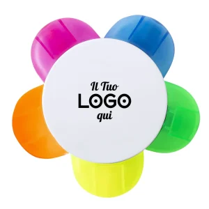 Evidenziatore personalizzabili a 5 colori