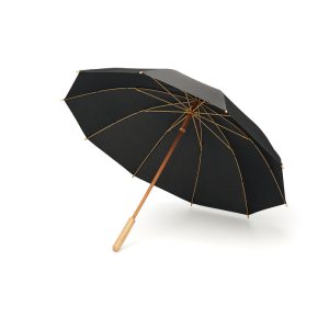 Ombrello in RPET e manico in bamboo 23.5 pollici personalizzabile