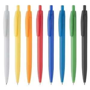 Penna a sfera in plastica colorata personalizzabile con Logo