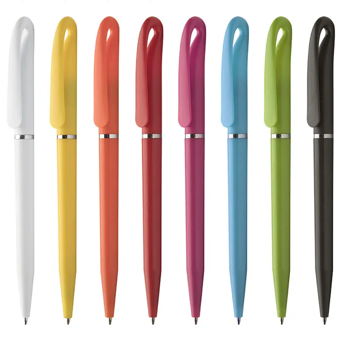 Penna dal design arrotondato personalizzabile con logo