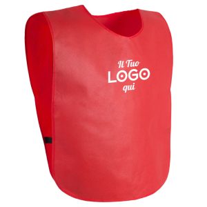 Pettorina allenamento per adulti personalizzabile con logo in TNT