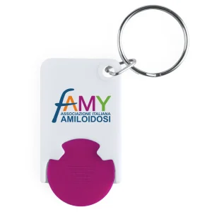portachiavi con gettone personalizzabile con logo