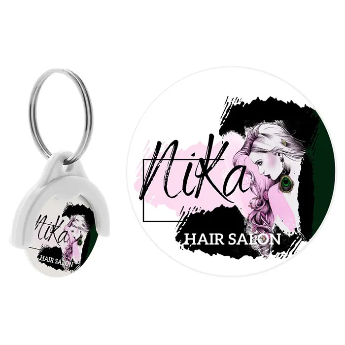 portachiavi porta gettone