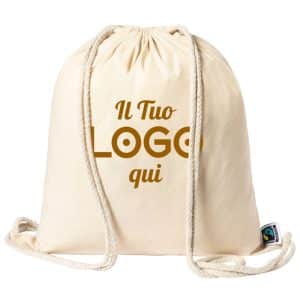 Sacca in cotone equosolidale personalizzabile con logo