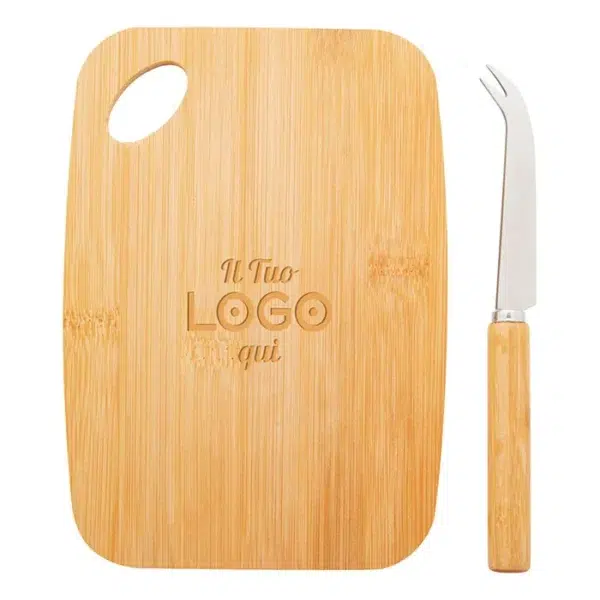 Set tagliere e coltello formaggio personalizzabile
