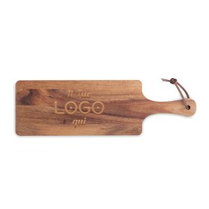 Tagliere in legno di acacia personalizzabile con logo