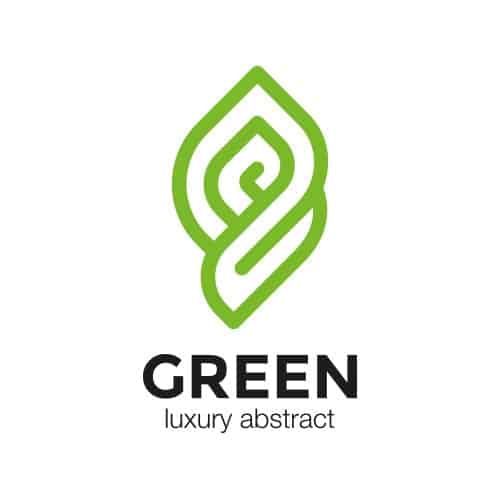 logo GREEN luxury abstract