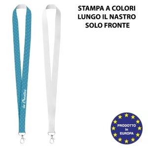 Lacci da collo personalizzabili con stampa solo fronte