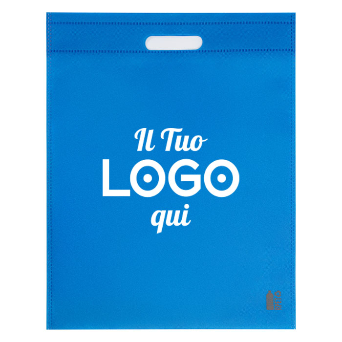 Borsa per la spesa in TNT RPET personalizzabile con logo Borsa per la spesa in TNT RPET personalizzabile con logo