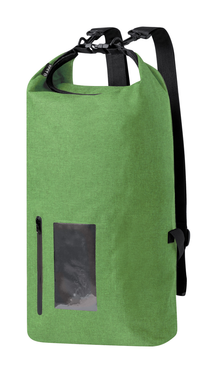 Zaino sacca impermeabile in RPET personalizzabile con logo 25 l