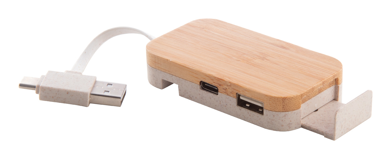 Hub USB in legno personalizzabile