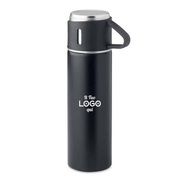 Thermos con tazza personalizzabile con logo