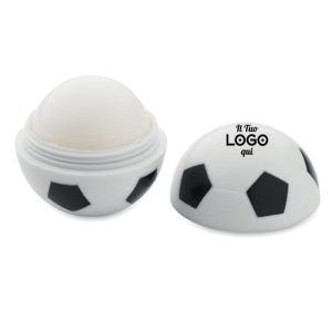 Burro cacao personalizzato con LOGO a forma di pallone da calcio