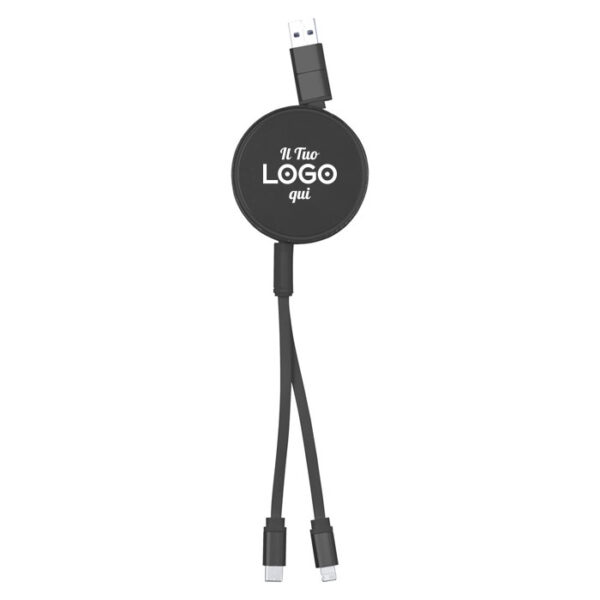 Cavo USB telescopico personalizzabile con logo