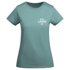 Maglietta da donna personalizzata con logo in cotone biologico