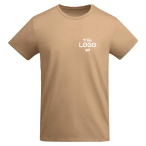 Maglietta personalizzata con logo da uomo in cotone biologico