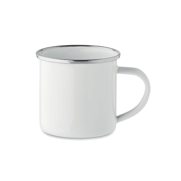 Tazza vintage in metallo smaltato personalizzato con LOGO 200 ml