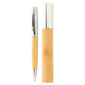Penna personalizzata in metallo e bambù