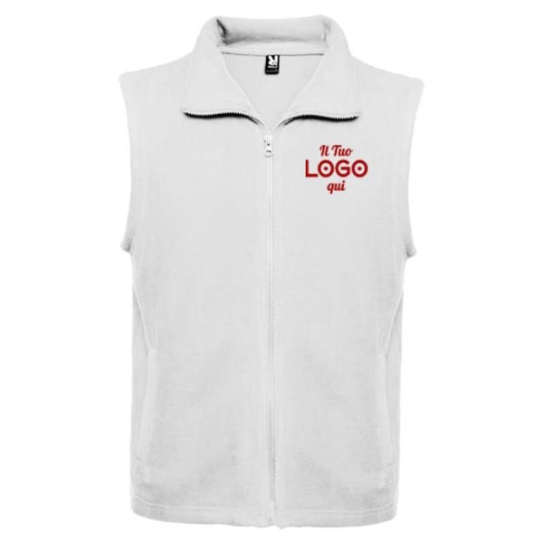 Smanicato unisex personalizzabile con logo in pile