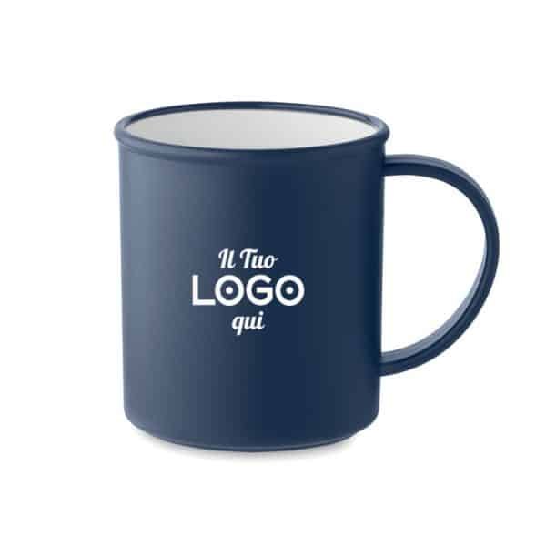 Tazza vintage personalizzabile con logo riutilizzabile in PP riciclato