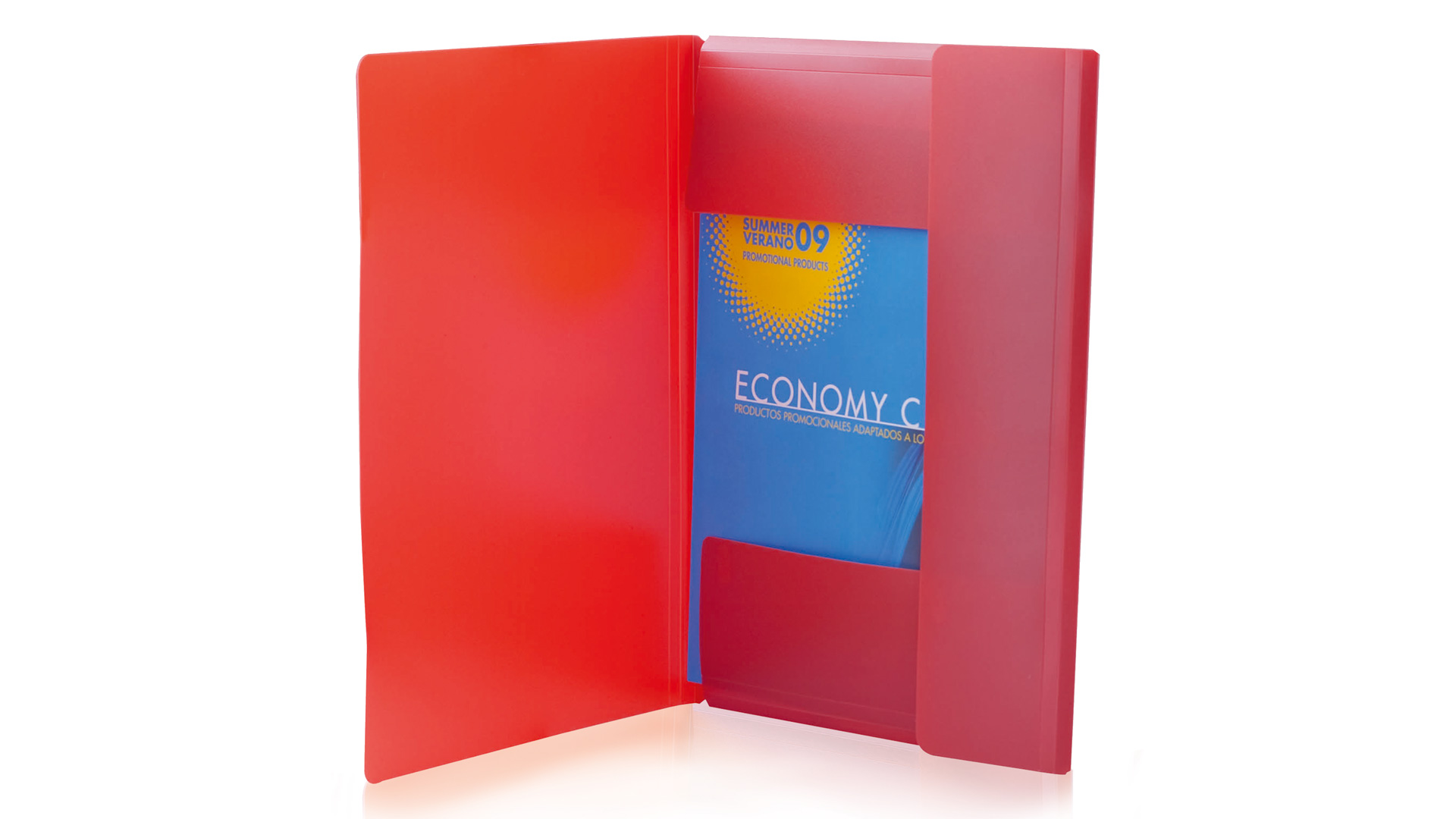 Cartella in PP con chiusura ad elastico personalizzabile con logo