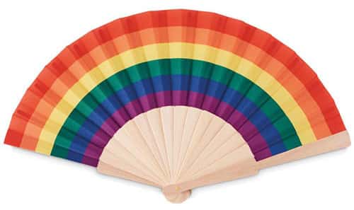 Ventaglio arcobaleno personalizzabile