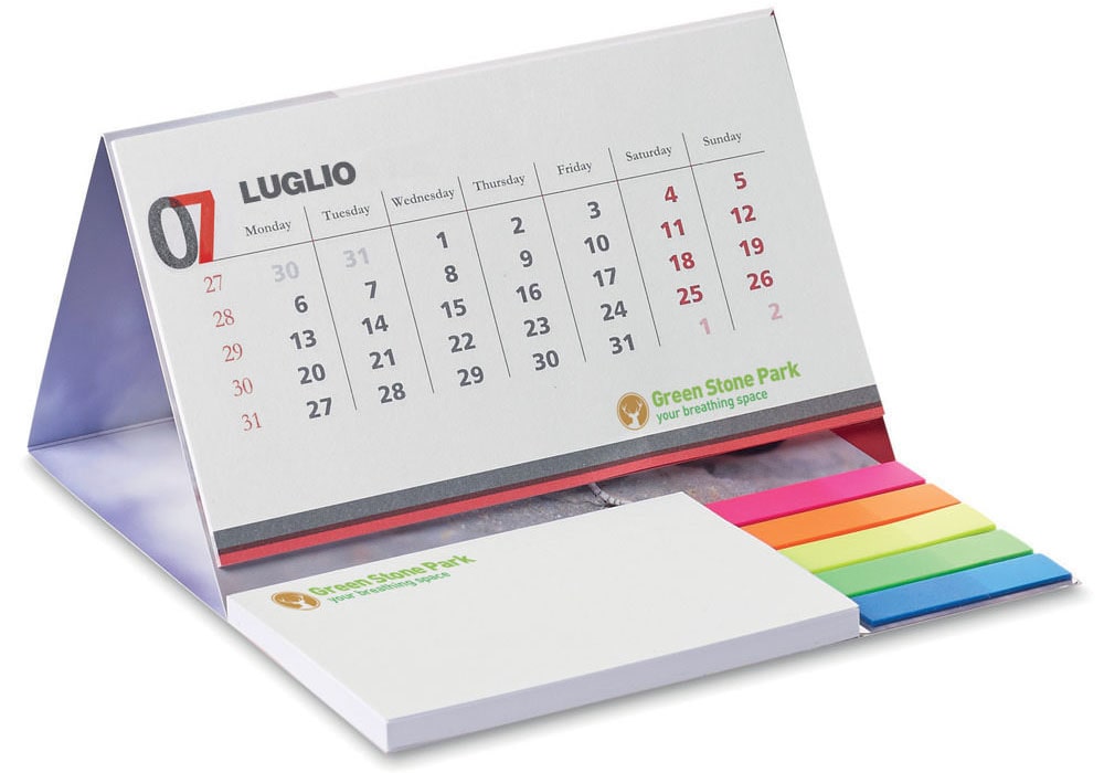 Calendario da tavolo personalizzato piccole dimensioni