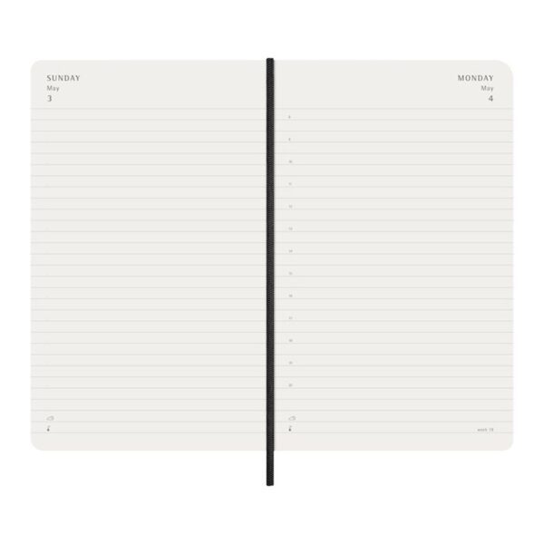 Agenda Moleskine personalizzabile giornaliera 12 mesi con copertina morbida