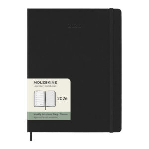 agenda moleskine personalizzabile settimanale 12 mesi xl con copertina rigida 10795090