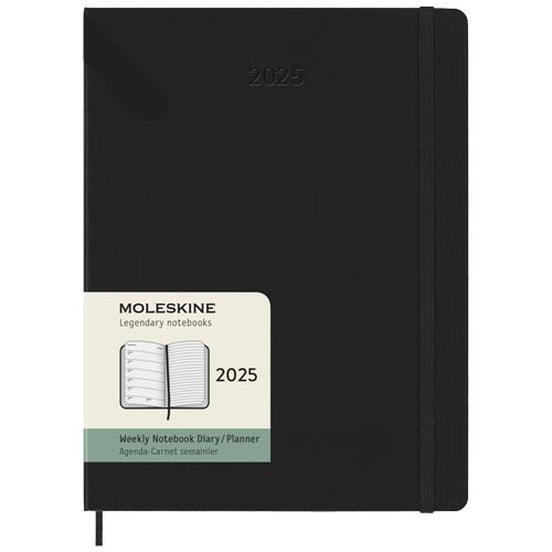 Agenda Moleskine Personalizzabile settimanale 12 mesi XL con copertina rigida