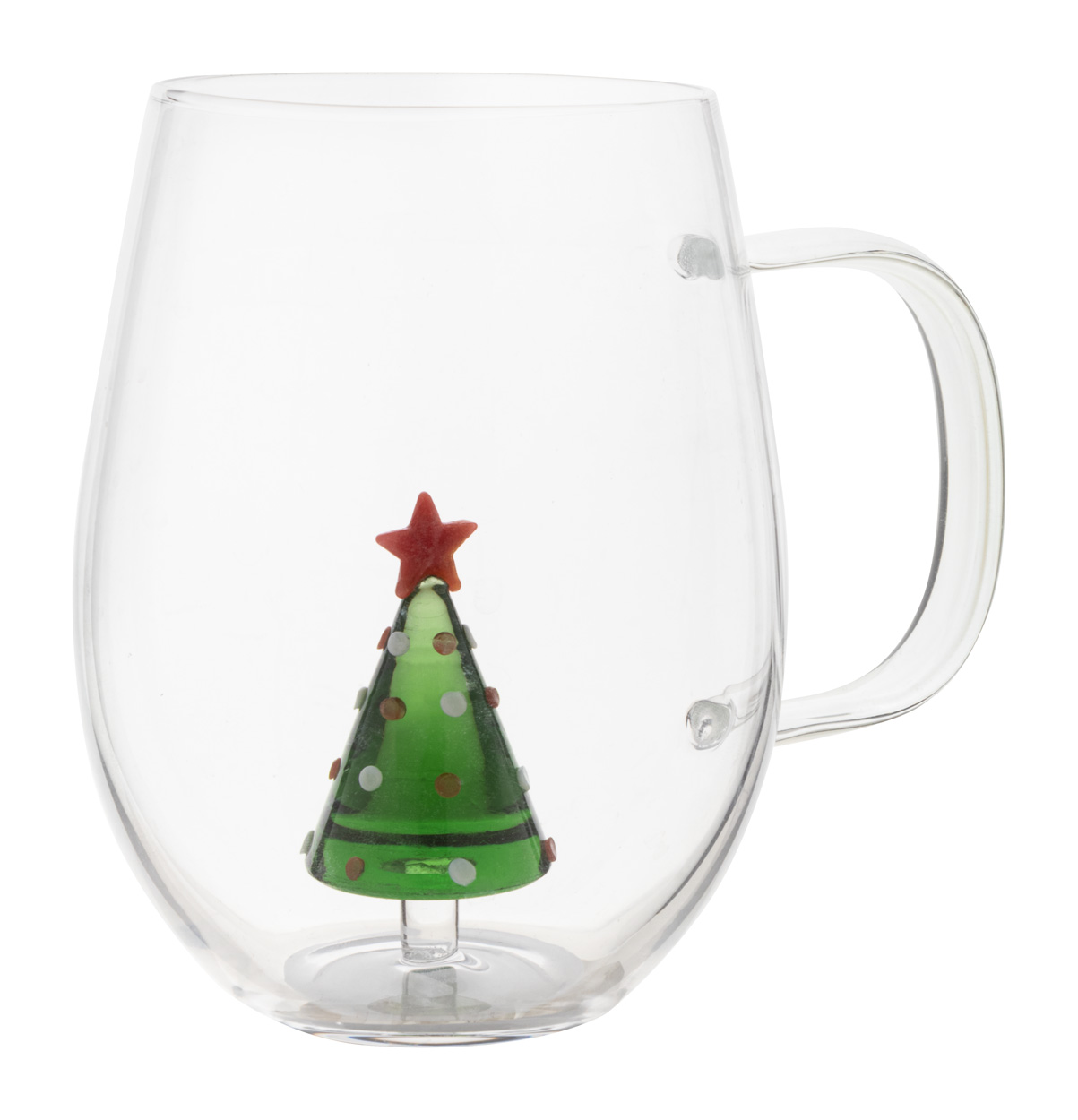 Tazza in vetro borosilicato personalizzabile con logo da 550 ml