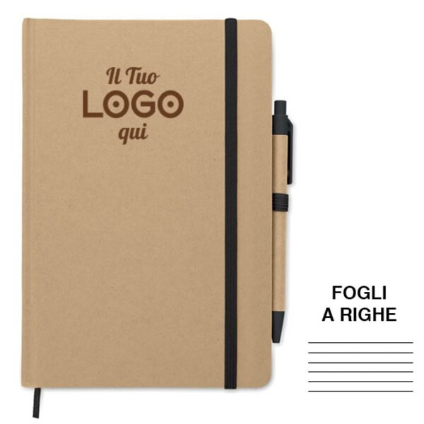 Block Notes A5 personalizzabile cartone riciclato