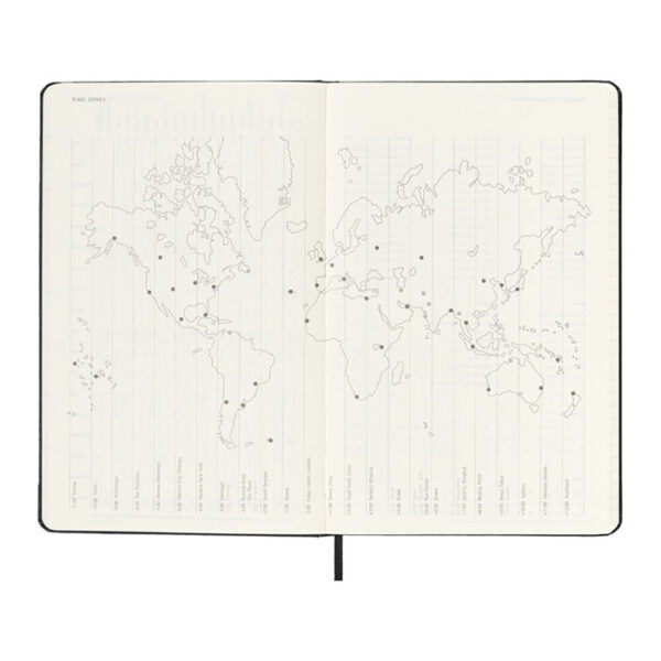 Agenda settimanale 12 mesi Moleskine Personalizzabile con Logo formato L con copertina rigida
