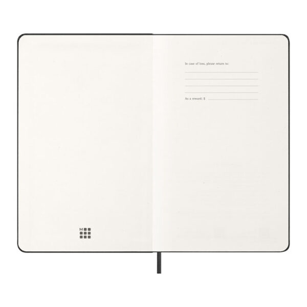 Agenda settimanale 12 mesi Moleskine Personalizzabile con Logo formato L con copertina rigida