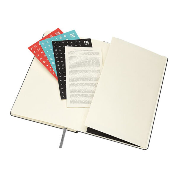 Agenda settimanale 12 mesi Moleskine Personalizzabile con Logo formato L con copertina rigida